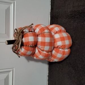Buffalo plaid pumpkin